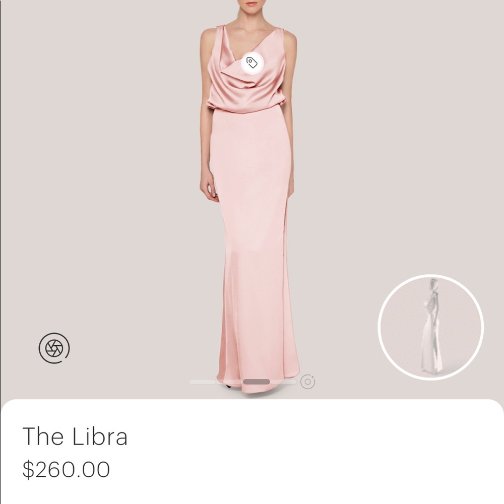 Fame and Partners “Libra” style dress, “pale pink”color, size 2